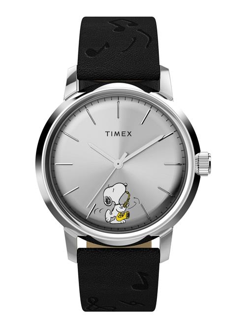 TIMEX Analogt ur 'Marlin Automatic x Peanuts Saxophonist'  sort / sølv