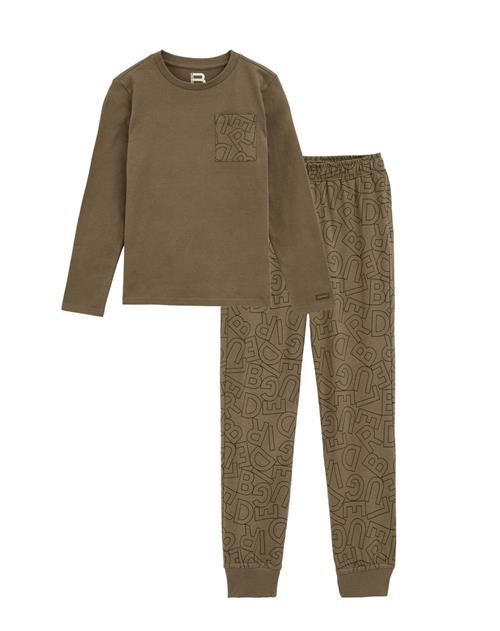 WE Fashion Nattøj  grøn / sort