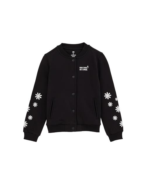 WE Fashion Sweatjakke  sort / hvid