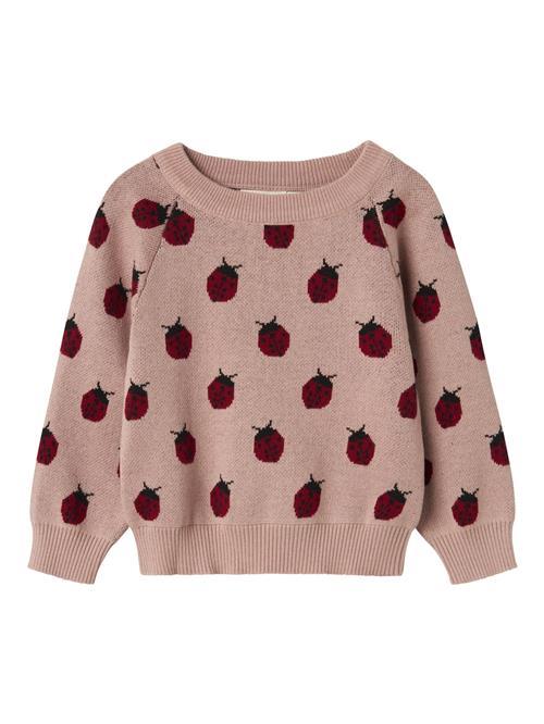NAME IT Pullover  gammelrosa / bordeaux / sort
