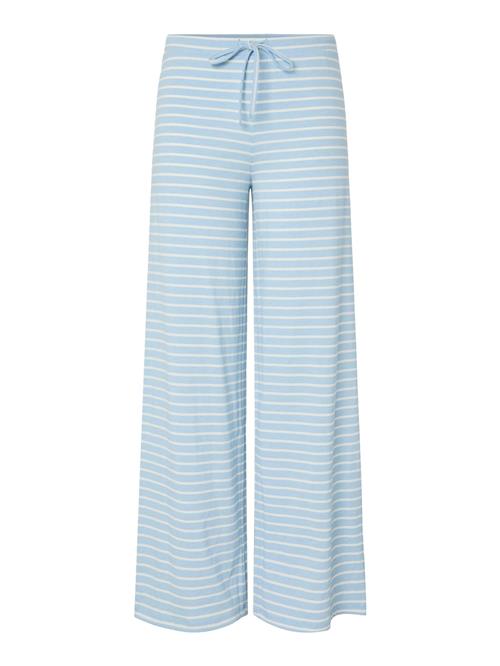 PIECES Bukser 'PCMonique'  lyseblå / hvid