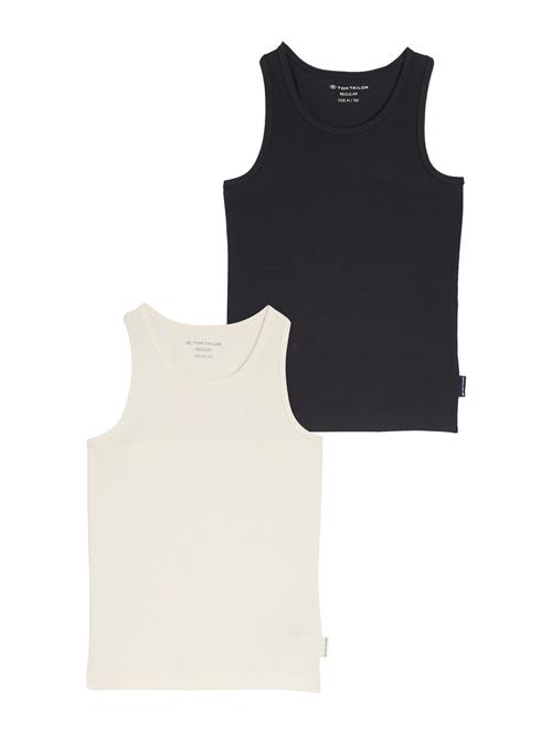 TOM TAILOR Overdel  sort / uldhvid