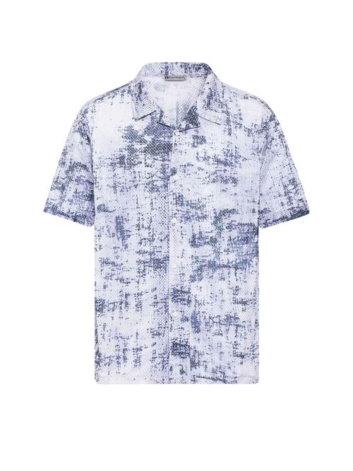 Dandalo Skjorte  røgblå / antracit / hvid