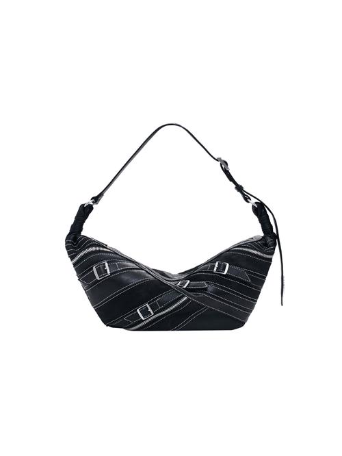 Desigual Skuldertaske 'Fibonacci Munster 2.0'  sort / hvid