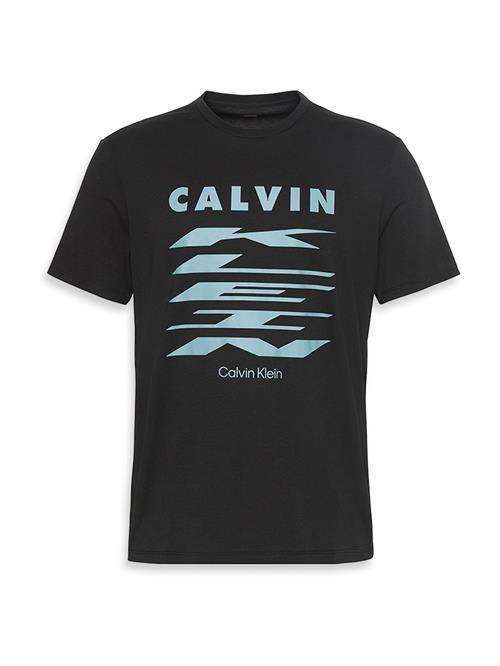 Calvin Klein Jeans Bluser & t-shirts  pastelblå / sort