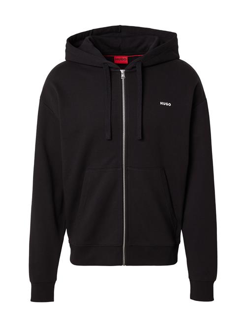 HUGO Sweatjakke 'Dapozip'  sort