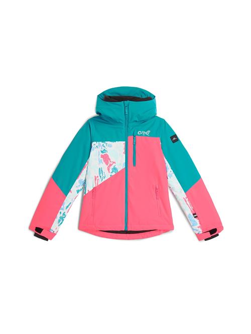 O'NEILL Udendørsjakke  grøn / fuchsia / hvid
