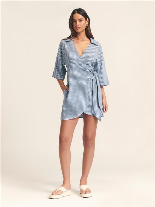 St MRLO Kjole 'BALANDRA'  lyseblå / hvid