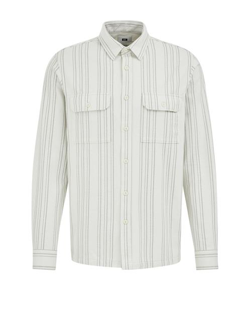 WE Fashion Skjorte  grå / pastelgrøn