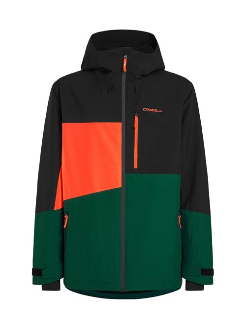 O'NEILL Sportsjakke 'FWC'Cruz'  mørkegrøn / neonorange / sort