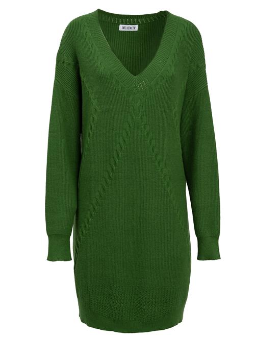 Influencer Strikkjole  grøn