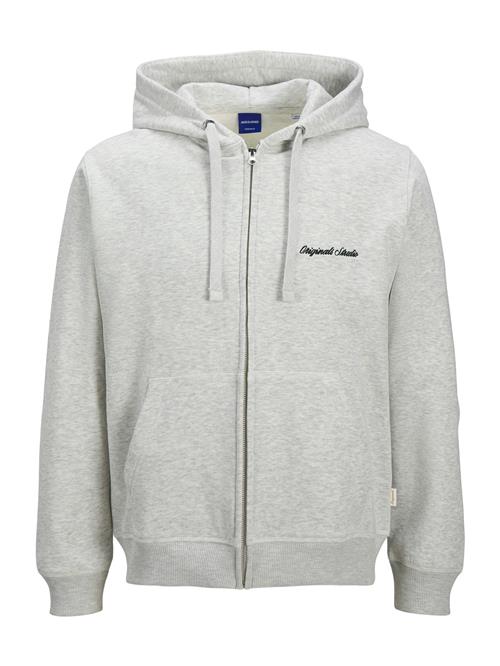 JACK & JONES Sweatjakke 'JORNorrebro'  sort / hvid-meleret