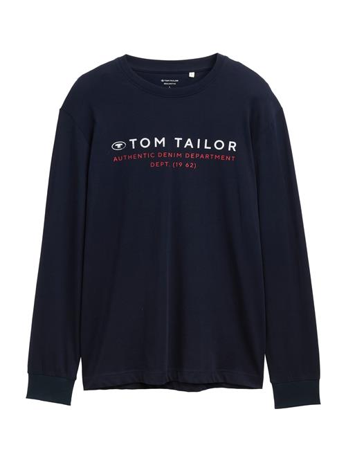 TOM TAILOR Bluser & t-shirts  mørkeblå / rød / hvid