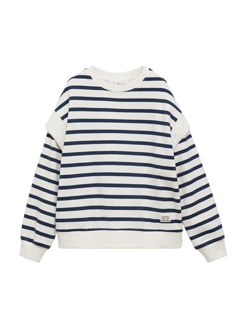 MANGO KIDS Sweatshirt 'HOMBRI'  navy / hvid