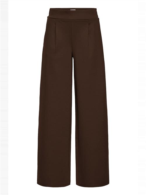 ICHI Bukser med lægfolder 'IHKate'  brun