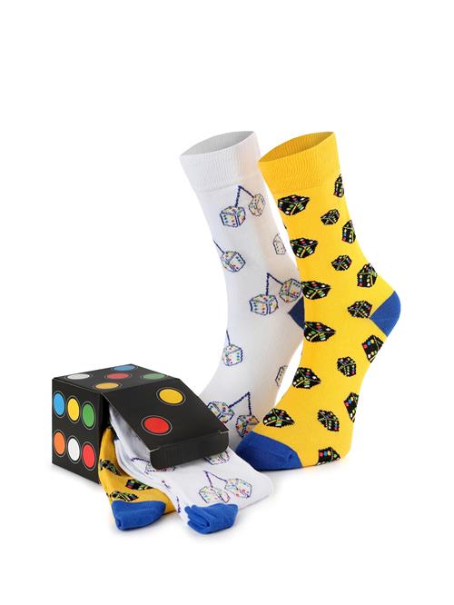 Crea Socks Sokker 'WÜRFEL'  blandingsfarvet