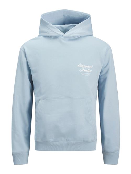JACK & JONES Sweatshirt 'JORNorrebro'  lyseblå / hvid