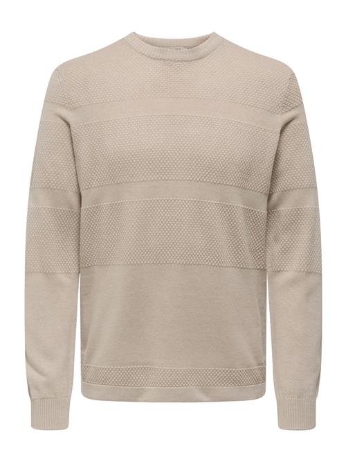 Only & Sons Pullover 'ONSMALIK'  greige