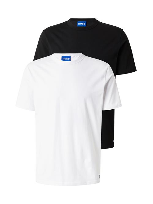 HUGO Bluser & t-shirts 'Naolo'  blå / sort / hvid