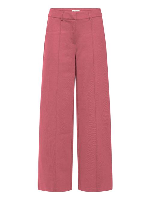 ICHI Bukser med fals 'Kate'  lys rød