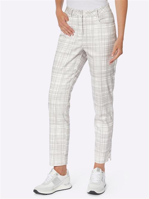 heine Bukser  grå / mørkegrå / hvid