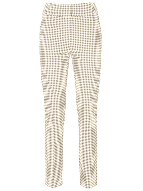 heine Bukser  camel / hvid