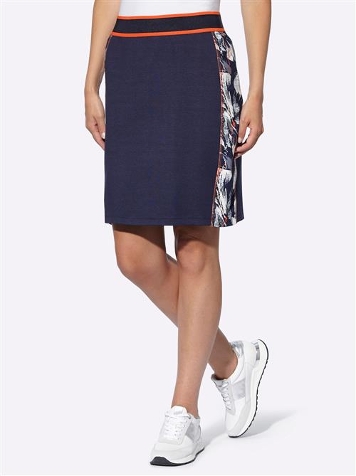 heine Nederdel  marin / neonorange / hvid