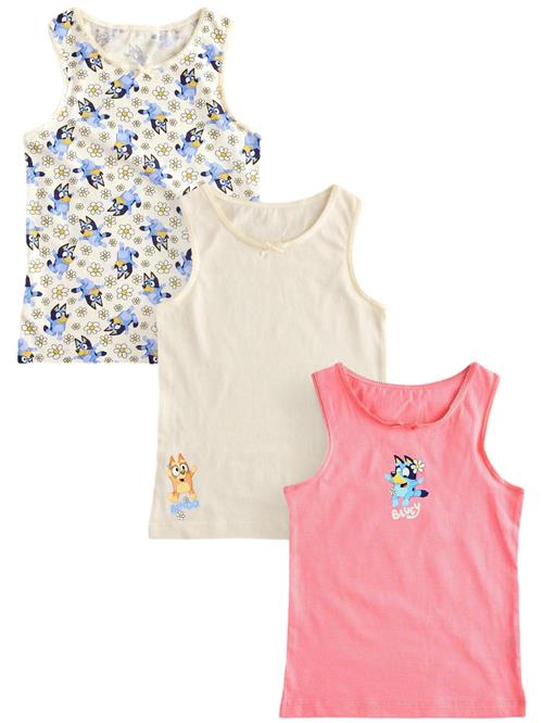 Next Overdel 'Bluey Vests'  ecru / himmelblå / lys pink / sort