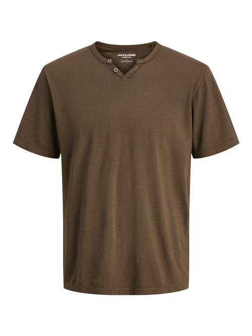 JACK & JONES Bluser & t-shirts 'JJESPLIT'  brun