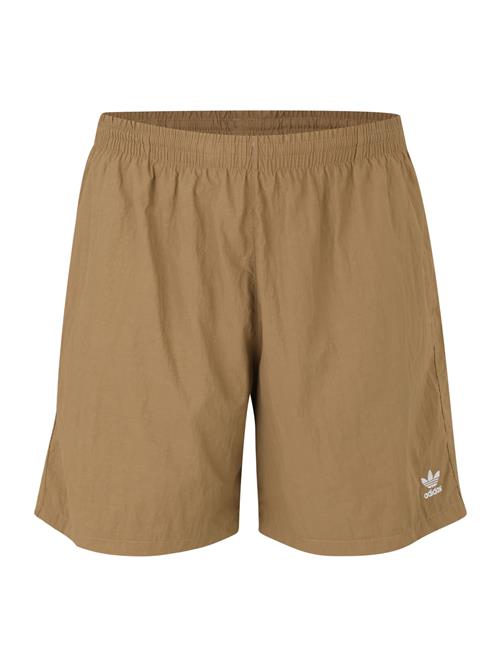 ADIDAS ORIGINALS Bukser 'Trefoil Essentials'  lysebrun / hvid