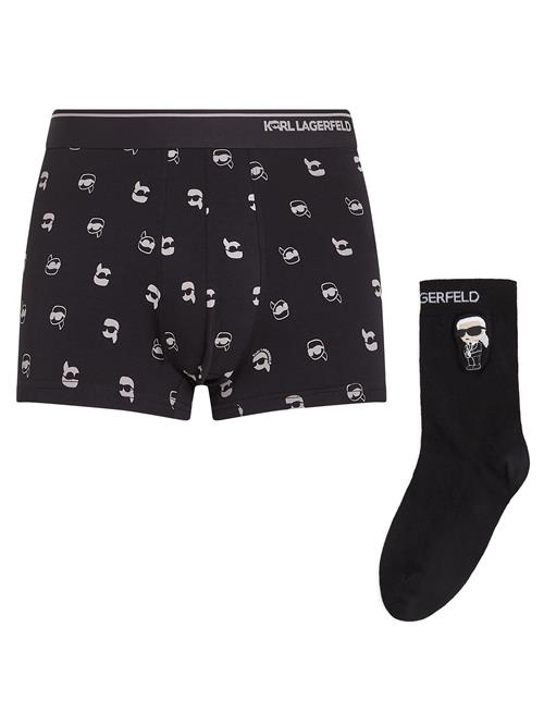 Karl Lagerfeld Boksershorts  sort / hvid