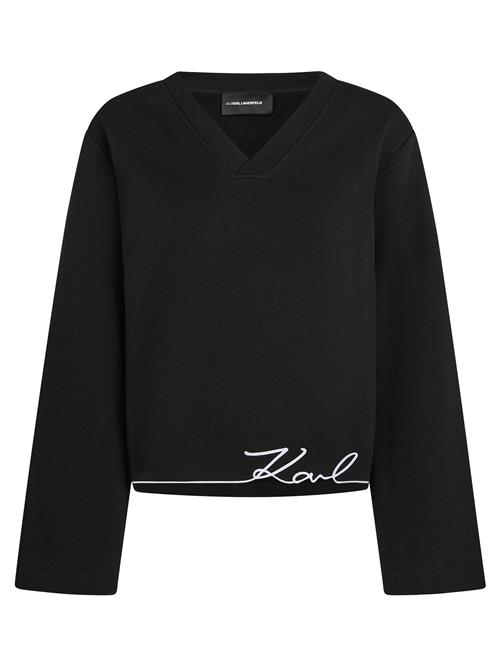 Karl Lagerfeld Sweatshirt  sort / hvid