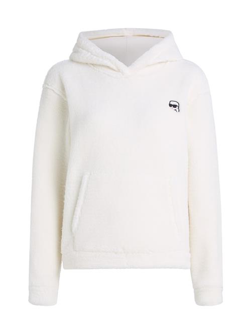 Karl Lagerfeld Sweatshirt 'IKON'  sort / hvid / offwhite