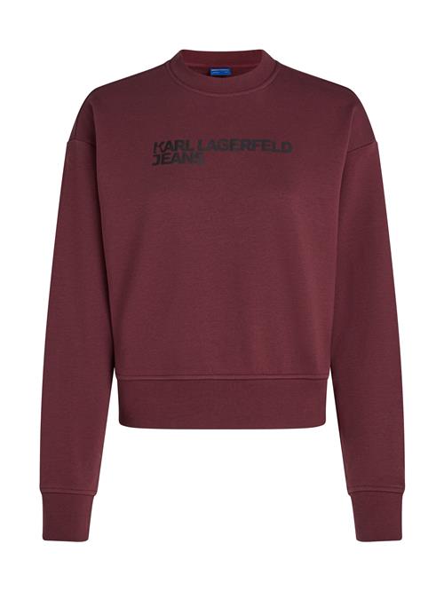 KARL LAGERFELD JEANS Sweatshirt  bordeaux / sort