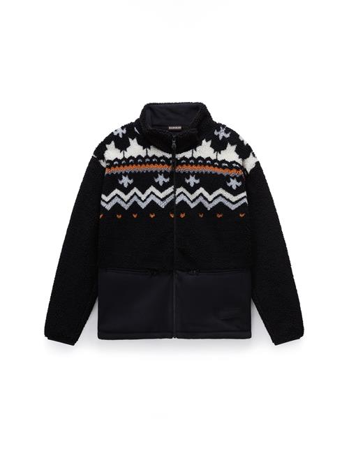 NAPAPIJRI Fleecejakke 'Ansei'  creme / grå / orange / sort