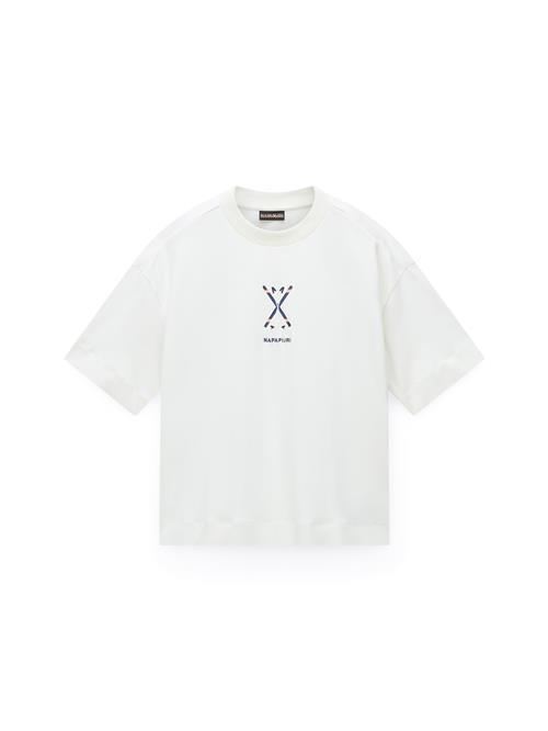 NAPAPIJRI Shirts 'S-Irto'  mørkeblå / lys rød / hvid