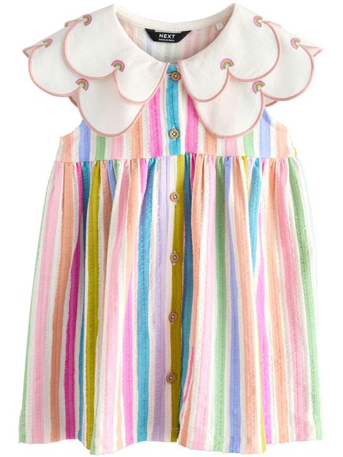 Next Kjole  azur / lysegrøn / lys pink / hvid