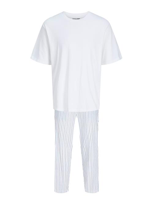 JACK & JONES Pyjamas lang 'JACFlorence'  blå / hvid