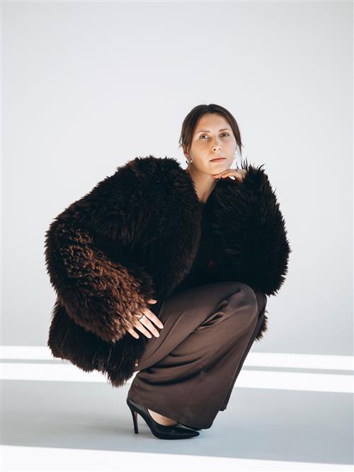 ZUBEK Overgangsjakke  mørkebrun