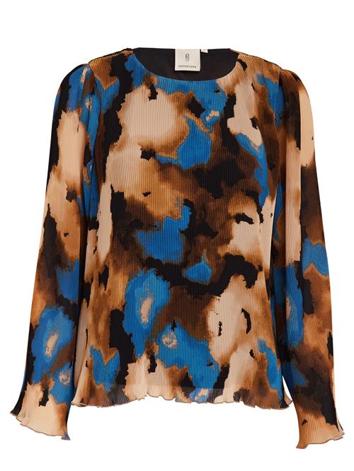 Peppercorn Bluse 'Gabrielle 3'  beige / blå / brun / sort