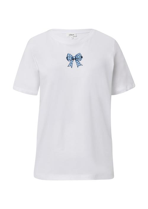 s.Oliver Shirts  himmelblå / sort / hvid