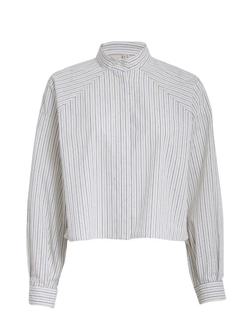 Peppercorn Bluse 'Kamari'  navy / brun / hvid