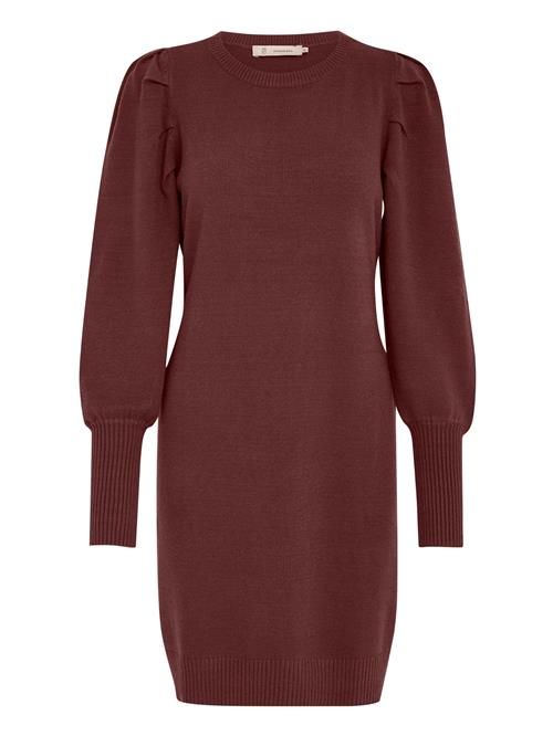 Peppercorn Strikkjole 'Anissa'  kastaniebrun