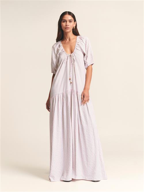 St MRLO Kjole 'Florence'  grøn / pastelpink