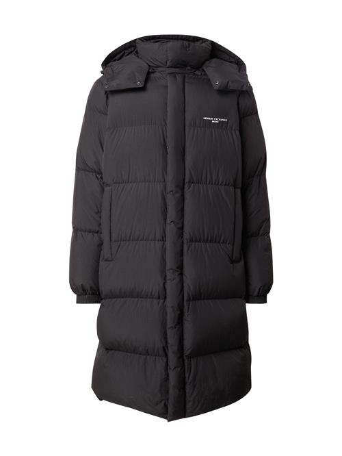ARMANI EXCHANGE Vinterfrakke 'Piumino'  sort / hvid