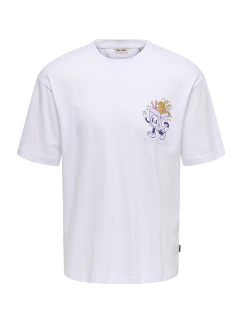 Only & Sons Bluser & t-shirts 'ONSFrank'  gul / pastellilla / mørkelilla / hvid