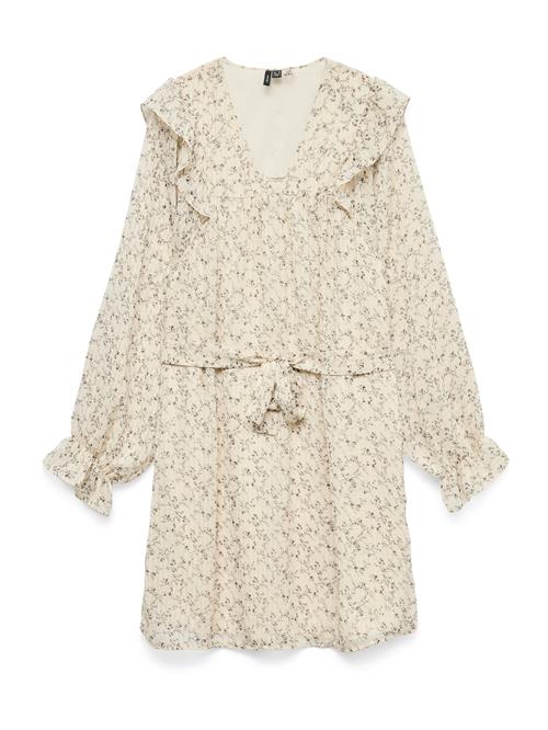 VERO MODA Kjole 'VMPETRA'  creme / kit / mørkebrun / grå