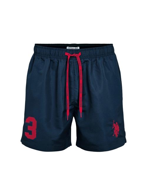 U.S. POLO ASSN. Badeshorts 'UMALEXANDER'  safir / vinrød