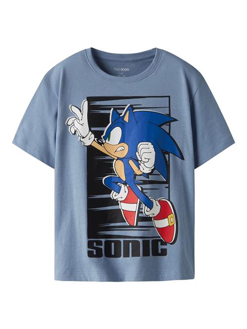 TWO SOON Shirts 'Sonic'  ensian / dueblå / rød / sort