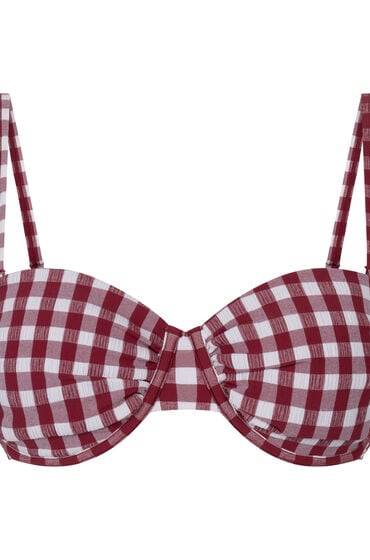 Hunkemöller Polstret Bikinitop med Bøjle Amalfi Rød